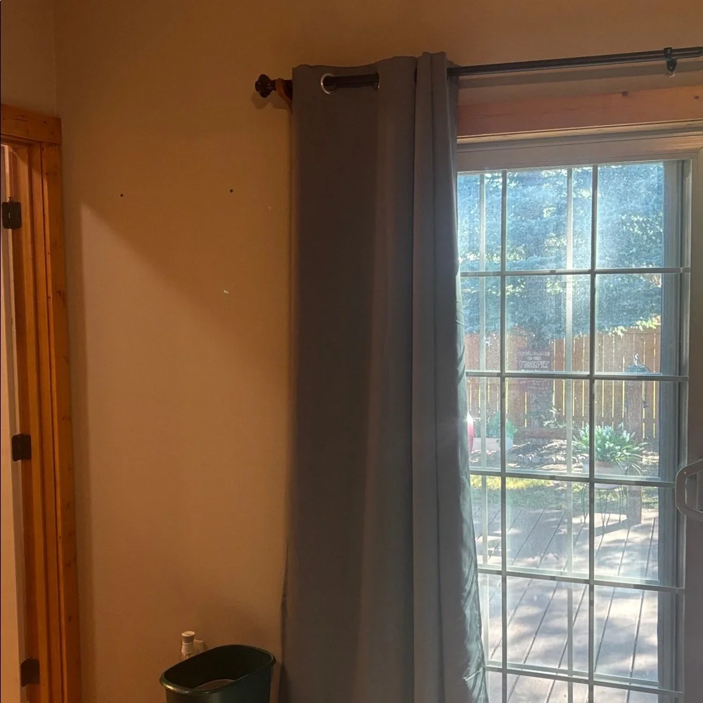 Gray Blackout Curtains Grommet Top